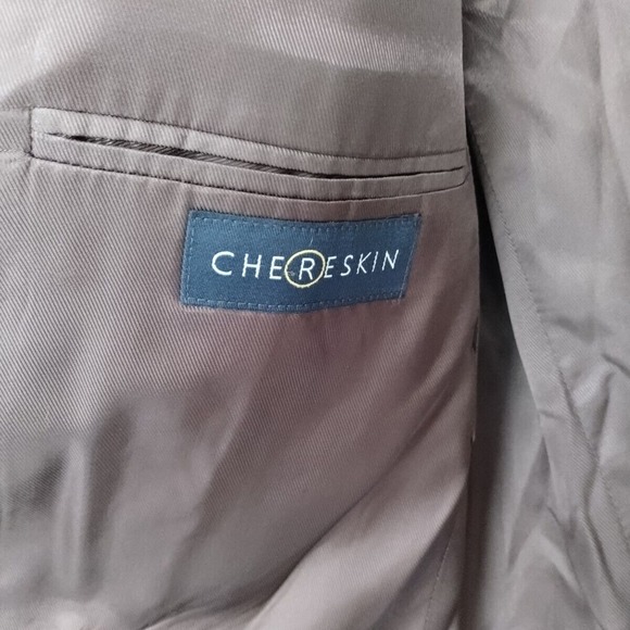 Chereskin Blazer Mens Sport Coat Brown 42R 3 Button Classic Retro Formal - Picture 6 of 10